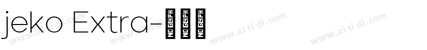 jeko Extra字体转换